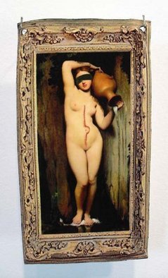 Jessica Goldfinch; Allegory Emptied, 2010, Original Mixed Media, 2.5 x 5.5 inches. Artwork description: 241  Mixed Media on Shrinky Dink ...