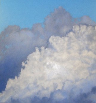 James Gwynne; Storms End, 2007, Original Painting Oil, 60 x 65 inches. Artwork description: 241 Storm clouds give way to blue sky and white cloud ...