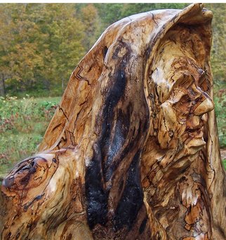 John Clarke; Grand Mere, 2016, Original Sculpture Wood, 24 x 22 inches. Artwork description: 241  Sugar maple with heavy spalting ...