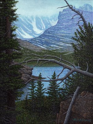 James Hildebrand; Rocky Mountain Lake, 2022, Original Painting Oil, 9 x 12 inches. Artwork description: 241 A Lake in Rocky Mountain National Park...
