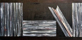 Jim Lively; 88 Record Albums, 2018, Original Painting Acrylic, 24 x 16 inches. Artwork description: 241 Contemporary, vinyl, records...