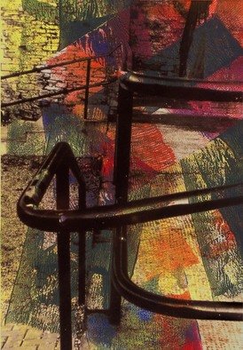 Joan Shannon; Railing, 2007, Original Photography Other, 8 x 10 inches. Artwork description: 241  Sandwich : photograph and acrylic painting ...