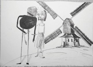 Justin Moshaty; Broken Princess, 2008, Original Drawing Other, 16 x 11 inches. 