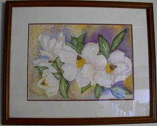 Joanna Batherson; Magnolias, 2003, Original Watercolor, 20 x 16 inches. Artwork description: 241 An original watercolor painting of magnolias. ...