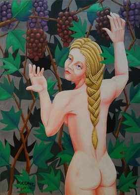 Joao Werner; Nymph, 2017, Original Painting Oil, 50 x 70 cm. 