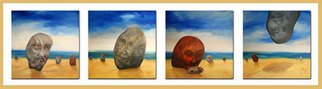 Alex Jobbagy; My Beach, 2009, Original Painting Oil, 137 x 30.5 cm. Artwork description: 241  My beach is different from yours . . . ...