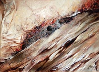 Alex Jobbagy; Textures 07, 2009, Original Painting Oil, 45 x 60 cm. Artwork description: 241  This painting is part of a series of works exploring the Australian natural textures, - tree bark, rocks, sand etc. ...