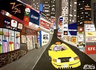 Joe Scotland; A Quiet New York, 2018, Original Painting Acrylic, 24 x 32 inches. Artwork description: 241 The viewers will think, wow  never saw New York so quiet and empty, bet the locals will love it, still  would prefere the city we all know though Chose acryilic because it drys quicker, done on stretched canvas painting finished in resin ...
