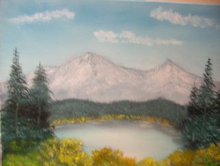 John Hughes; Mountain Pond View, 2016, Original Painting Oil, 24 x 18 inches. Artwork description: 241  Original Oil Painting on Double Primed Cotton Canvas. Unframed....