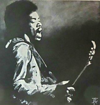 John R  Chatterton; Jimi Hendrix Ii, 2016, Original Painting Acrylic, 60 x 80 cm. 