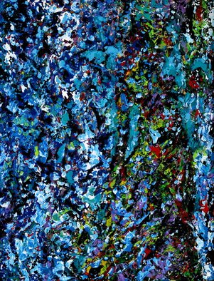 John E Metcalfe; Confetti Girl With Handbag, 2010, Original Painting Acrylic, 14 x 18 inches. Artwork description: 241 Florida, Artist, Original, Acrylic, contemporary fauvism, impressionism, expressionism, pointillism, color, light, texture,...