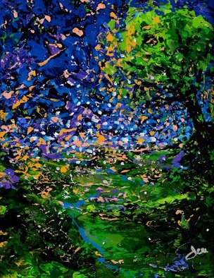 John E Metcalfe; The Path, 2014, Original Painting Acrylic, 12 x 14 inches. Artwork description: 241     Florida, Artist, Original, Acrylic, contemporary fauvism, impressionism, expressionism, pointillism, color, light, texture,      ...