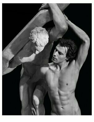 John Falocco; Male Sculptural Art, 2023, Original Photography Digital, 16 x 20 inches. Artwork description: 241 16x20 Image on 17x222 Fiber Base Paper...