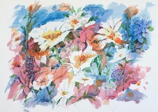 John Hopper; Mixed Bouquet, 2018, Original Watercolor, 24 x 18 inches. Artwork description: 241 Concept for  Mixed Bouquet  is based on the  Open Flow  technique pioneered by Guy Lipscomb. ...