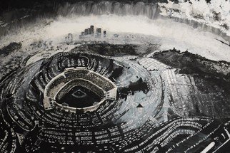 Juan Carlos Vizcarra; Dodgers Grey And Blue, 2015, Original Painting Acrylic, 36 x 24 inches. Artwork description: 241  In the late 1950's majority owner Walter O' Malley decided to move the Brooklyn Dodgers to Los Angeles for financial reasons. Construction on Dodger Stadium was completed in time for Opening Day 1962. With its clean, simple lines and its picturesque setting amid hills and palm ...