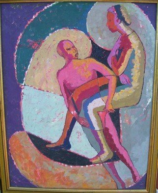 John Powell, 'Romance 4', 1991, original Painting Oil, 10 x 18  x 1 inches. Artwork description: 3483  This painting is from 