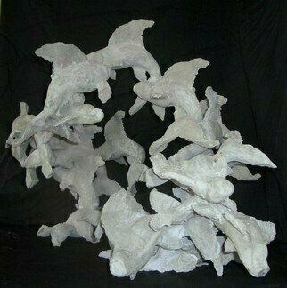 James Johnson, 'Flying Fish', 2008, original Sculpture Other, 14 x 26  x 16 inches. Artwork description: 2307      Cats, animals, fish, abstract, Bird, Crow, raven, animals, abstract, female,                 ...