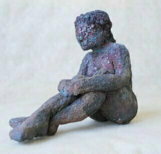 James Johnson, 'Odyne', 2006, original Sculpture Other, 3 x 5  x 6 inches. Artwork description: 2307 Infinite patience pondering her lost feelings.  archetype, nude, female, beauty, dance, erotic, fantasy, figurative, mystical, meditation, mythology, new age, spiritual, nudes ...