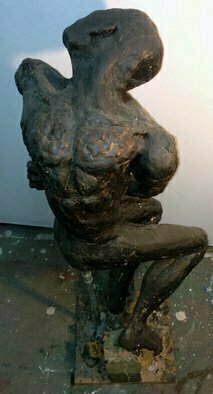 James Johnson, 'Rebel', 2013, original Sculpture Mixed, 14 x 29  x 14 inches. Artwork description: 2307 archetype, nude, male, beauty, dance, erotic, fantasy, figurative, mystical, meditation, mythology, new age, spiritual, nudes...