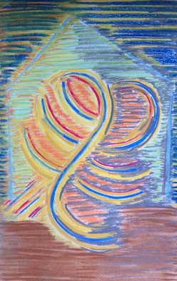 Joe Mccullagh; Barnyard Swirl, 2014, Original Pastel, 11 x 14 inches. Artwork description: 241  A drawing of a spirit I saw at a country barn. It was late in the summer around mid September about 8. 30 pm in northeastern Connecticut. The fading light was playing tricks with the humidity and the result was fantastic.   ...
