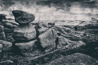 Jonathan O'Hora; Kinder Scout Edale, 2017, Original Photography Black and White, 24 x 16 inches. Artwork description: 241 Photography: Black   White, Digital and Photo on Other.Photography: 24aEUR X 16aEUR Archival print Kinder Scout is a moorland plateau and National Nature Reserve in the Dark Peak of the Derbyshire Peak District in England. Part of the moor, at 636 metres  2,087 ft  above sea ...