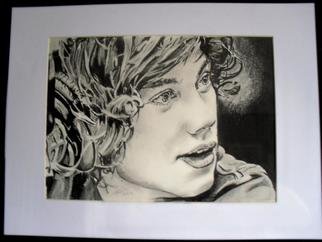 Chris Jones; HarryStyles One Direction, 2013, Original Drawing Pencil, 24 x 20 cm. Artwork description: 241  Graphite pencil            ...