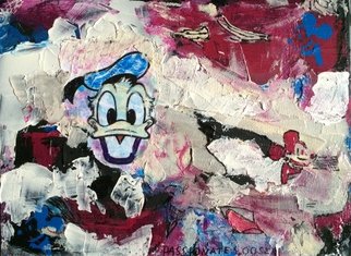 Jorge Schultz; Passionate Looser, 2014, Original Painting Acrylic, 40 x 30 cm. Artwork description: 241  Street Art, Pop Art, Modern Art, Donald Duck, Jooz, Jooz Popart, acrylic collage ...