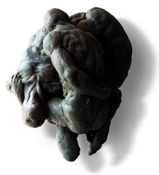 Jorge Llaca; Cinco Hombres, 2000, Original Sculpture Bronze, 40 x 45 cm. 