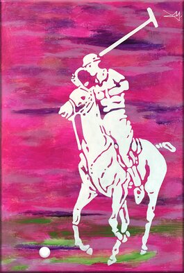 Jorge Cuneo; Polo Cuneo, 2023, Original Painting Acrylic, 100 x 120 cm. Artwork description: 241 Obra inspirada el el deporte del Polo a Caballo y su natural colorido, , , ...
