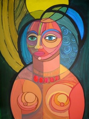 Jose Miguel Perez Hernandez; The Life, 2015, Original Painting Acrylic, 90 x 120 cm. Artwork description: 241 Description Splendid female torso, in which the artist sees conceptually the life. It reflects the miscegenation of his culture. The fullness of the forms, achieved with the drawing and Chromatic vibration make of this artwork a song to the woman, recurrent source of his artistic production. The ...