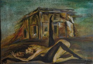 John Biro; Hold The House, 2009, Original Pastel Oil, 50 x 34 cm. Artwork description: 241 oil on canvas...