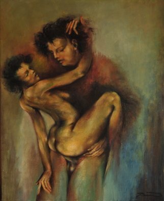 John Biro; Love, 2007, Original Painting Oil, 43 x 53 cm. Artwork description: 241 oil on canvas...