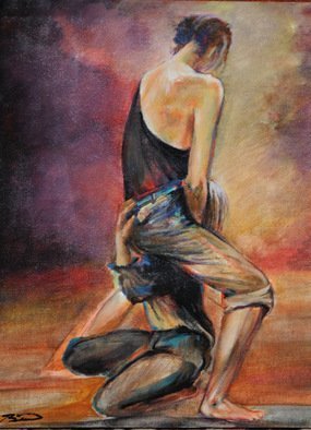 John Biro; Not Choreographed Scene, 2017, Original Painting Oil, 30 x 40 cm. Artwork description: 241 oil on canvas...