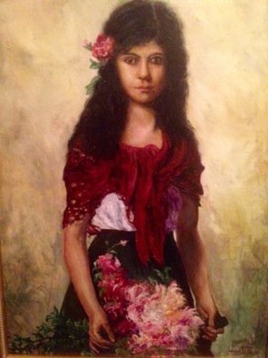Joseph Porus; Always The Bridesmaid, 2016, Original Painting Oil, 16 x 5 inches. Artwork description: 241                                 Oil on linen                                                           ...