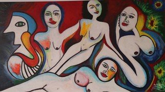 Juan Rodriguez; Divas, 2019, Original Body Art, 142 x 77 cm. Artwork description: 241 divas...