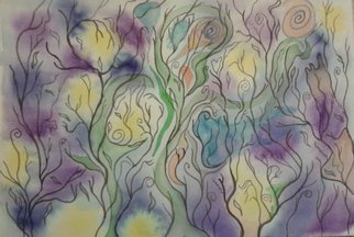 Jyoti Thomas; Life Dancing, 2016, Original Watercolor, 45 x 30 cm. Artwork description: 241                                      Beginning Again Series                  Recovery Art Series                                   ...