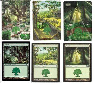 James Asher; Mtg To The Edge Forests, 2023, Original Painting Acrylic, 2.5 x 3.5 inches. Artwork description: 241 Price is Per PieceMultiple Pieces are shown...