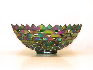 Hana Kasakova; Fata Morgana, 2014, Original Glass Stained, 30 x 15 cm. Artwork description: 241  The bowl is made   from iris art glass by technique wchich I called Azura.      ...