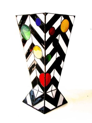 Hana Kasakova; Georgia, 2014, Original Glass Stained, 25 x 55 cm. Artwork description: 241 Vase made   of opal colored glass.  ...