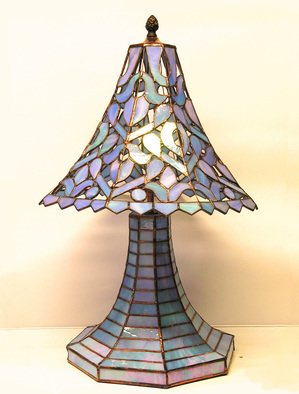 Hana Kasakova; Lamp Richelie, 2008, Original Glass Stained,  56 cm. Artwork description: 241  Lamp made by Tiffany technique from flat art glass.     ...