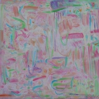 Kathryn Arnold, 'Small Pastel Field', 2020, original Painting Oil, 20 x 20  inches. Artwork description: 1911  Kathryn Arnold, abstract, oil painting, small, color field, pinks, abstraction, organic...