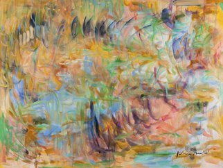 Kathryn Arnold; Wind 1, 2020, Original Painting Oil, 30 x 40 inches. Artwork description: 241 kathryn arnold, color field, abstract, abstraction, oranges, blues, greens, reds, yellows, whites, California, Bay Area artist...