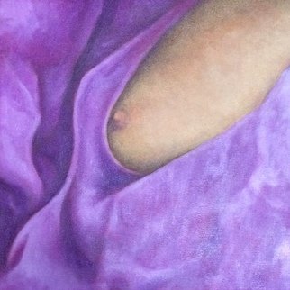 Michael Kehrlein; Guys Free Nipple, 2021, Original Painting Oil, 30 x 30 cm. Artwork description: 241 Just a peek...