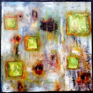Eric Garingalao; Wound And Five Squares, 2005, Original Painting Oil, 48 x 48 inches. Artwork description: 241 oil, enamel- - - - - abstract...