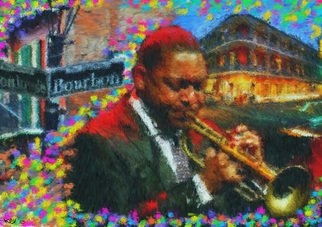 Kevin Rogerson; Indelible And Nocturnal, 2013, Original Painting Acrylic, 47 x 33 inches. Artwork description: 241  jazz nola music Wynton marsalis painting portrait ...