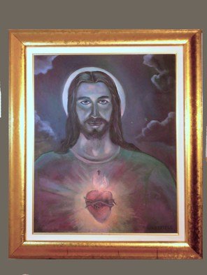 Kevin Wakefield; Moon Over Christ, 2007, Original Painting Oil, 30 x 40 inches. 