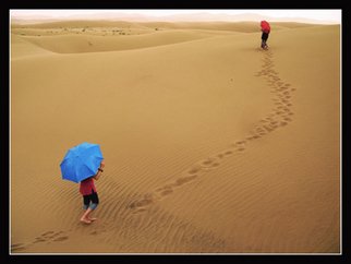 Mir Kian Roshannia; Crossing, 2007, Original Photography Color, 56 x 42 cm. Artwork description: 241  Crossing on Desert ...
