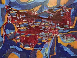 Kimmie Hamm; Road To Mayhem, 2016, Original Painting Acrylic, 18 x 24 inches. Artwork description: 241  Road to Mayhem symbolizes the journey of life and our quest to navigate the intertwining roads of our very existence.      ...