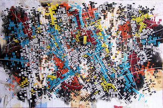 Carlos Muluba; Fishing Trap, 2010, Original Mixed Media, 210 x 120 cm. 