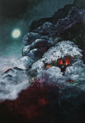 Vasco Kirov; Winter Tale, 2016, Original Painting Acrylic, 115 x 160 inches. Artwork description: 241 abstract modern painting, colourful, colorful, colorful painting, large artwork, winter landscape, ...